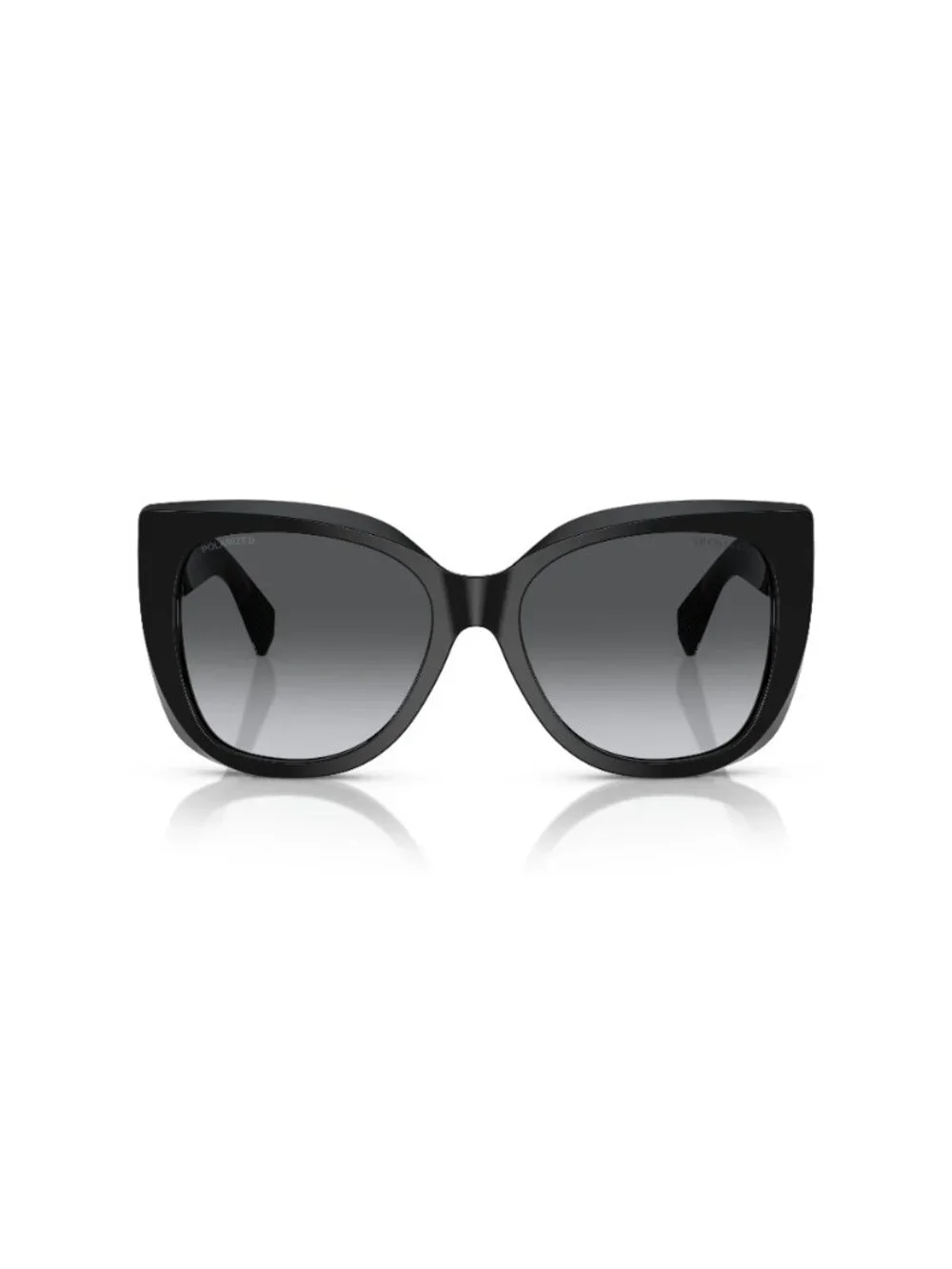 New Tiffany Women's Sunglasses Black Square Grey Lens Acetate Frame TF4229 55